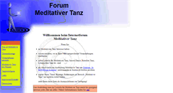 Desktop Screenshot of meditativer-tanz.de